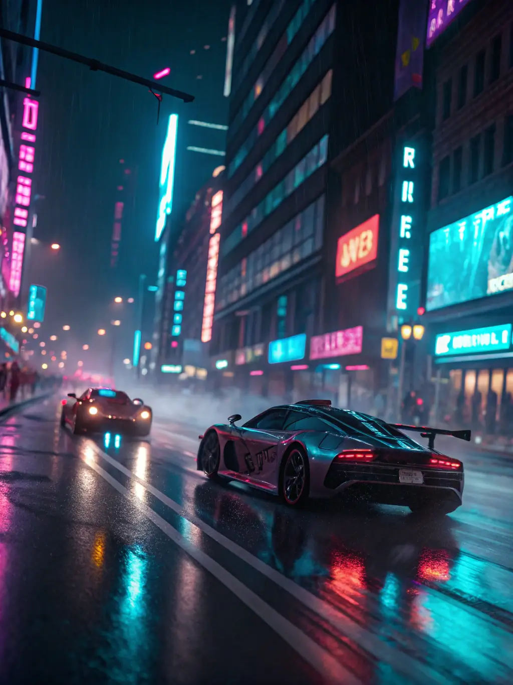 A dramatic still from a recent action movie, showcasing a high-speed chase scene with explosions and intense visual effects, representing the Action category on Filmes Completo.